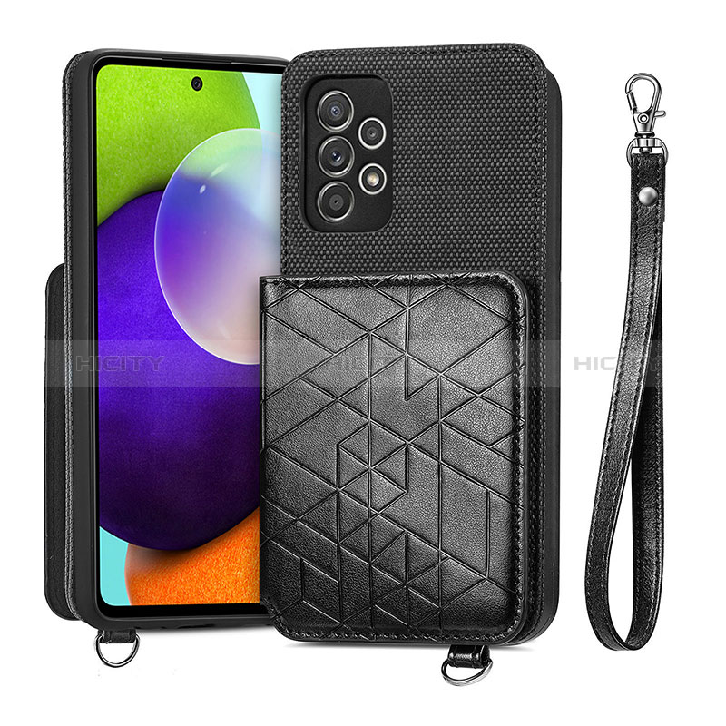 Funda Silicona Carcasa Ultrafina Goma con Magnetico S08D para Samsung Galaxy A52s 5G