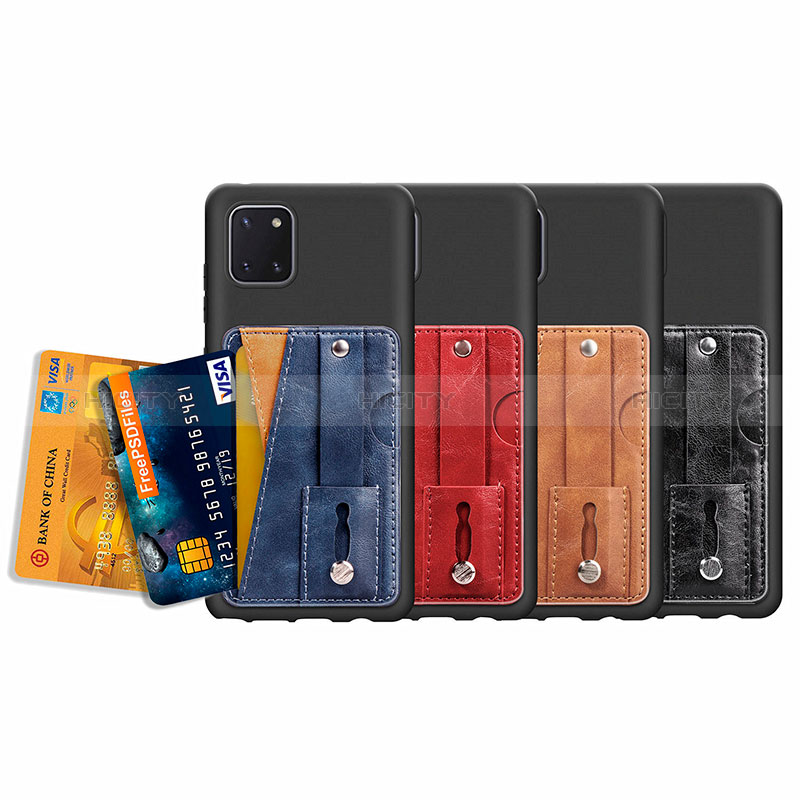 Funda Silicona Carcasa Ultrafina Goma con Magnetico S08D para Samsung Galaxy A81