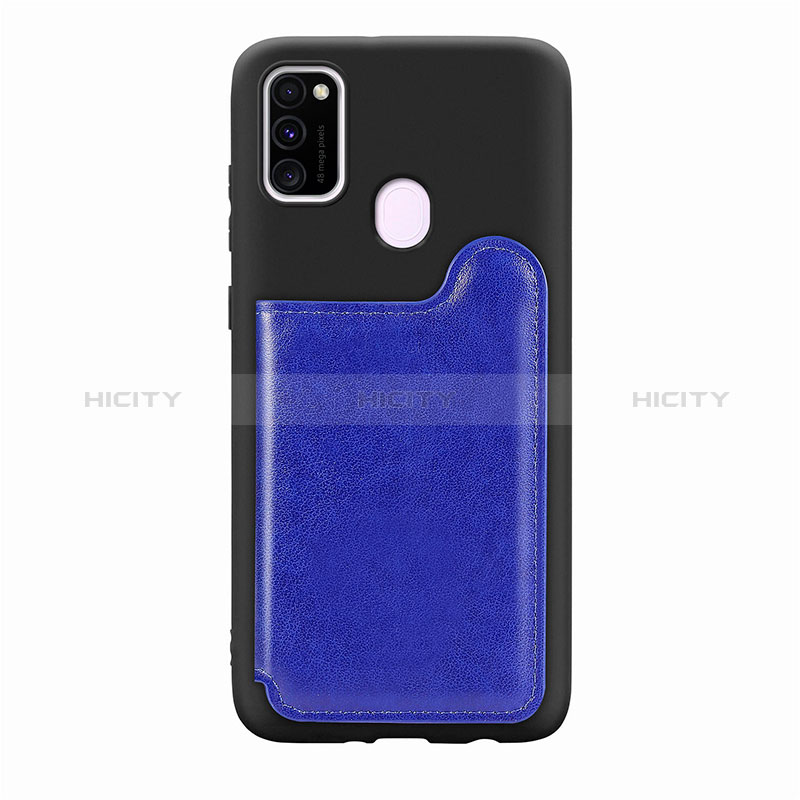 Funda Silicona Carcasa Ultrafina Goma con Magnetico S08D para Samsung Galaxy M30s Azul