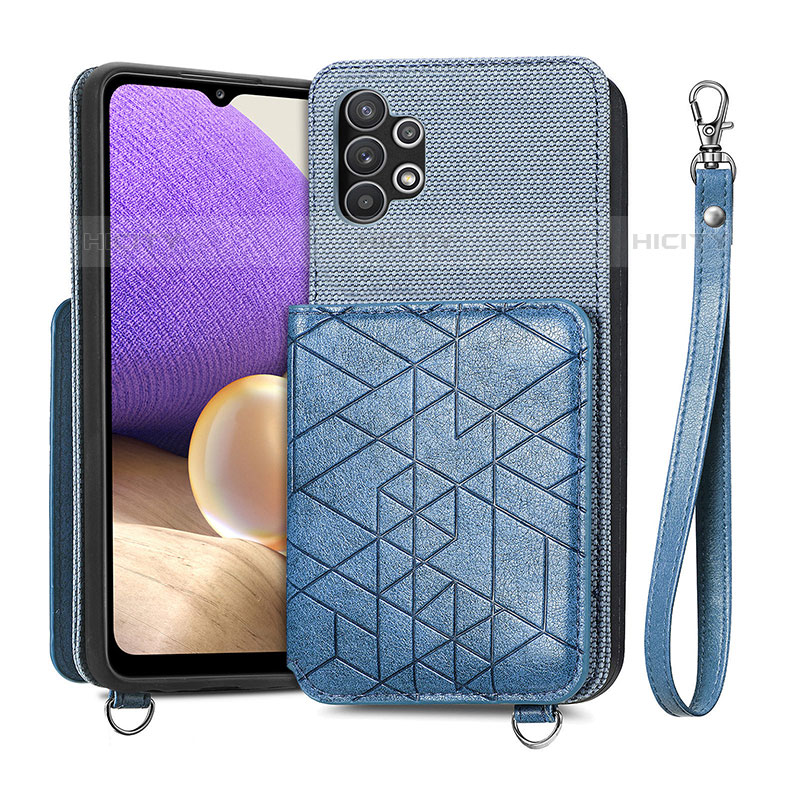 Funda Silicona Carcasa Ultrafina Goma con Magnetico S08D para Samsung Galaxy M32 5G