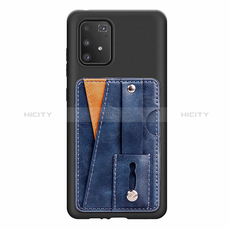 Funda Silicona Carcasa Ultrafina Goma con Magnetico S08D para Samsung Galaxy M80S Azul