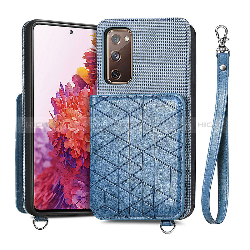 Funda Silicona Carcasa Ultrafina Goma con Magnetico S08D para Samsung Galaxy S20 FE (2022) 5G