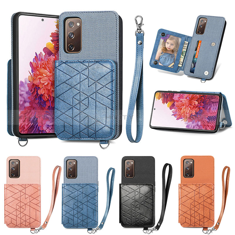 Funda Silicona Carcasa Ultrafina Goma con Magnetico S08D para Samsung Galaxy S20 Lite 5G