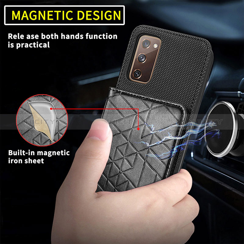 Funda Silicona Carcasa Ultrafina Goma con Magnetico S08D para Samsung Galaxy S20 Lite 5G