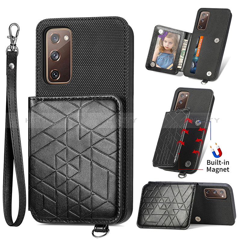 Funda Silicona Carcasa Ultrafina Goma con Magnetico S08D para Samsung Galaxy S20 Lite 5G