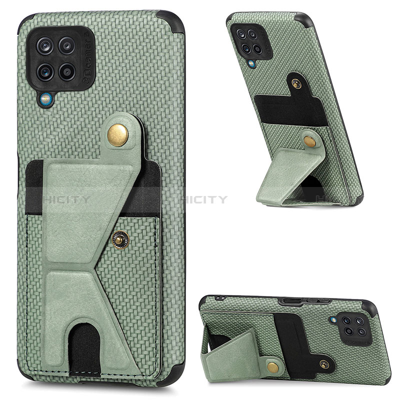 Funda Silicona Carcasa Ultrafina Goma con Magnetico S09D para Samsung Galaxy A12