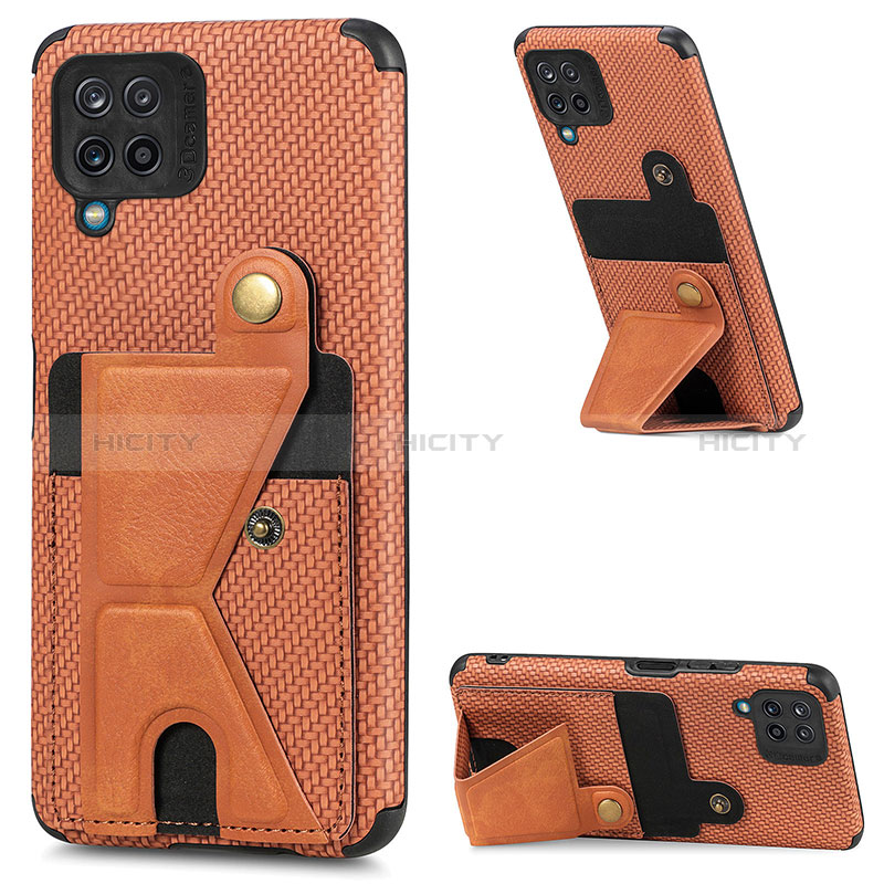 Funda Silicona Carcasa Ultrafina Goma con Magnetico S09D para Samsung Galaxy A12 5G