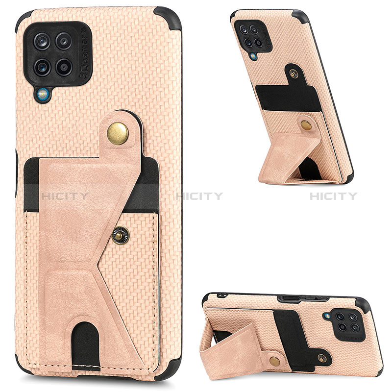 Funda Silicona Carcasa Ultrafina Goma con Magnetico S09D para Samsung Galaxy A12 5G