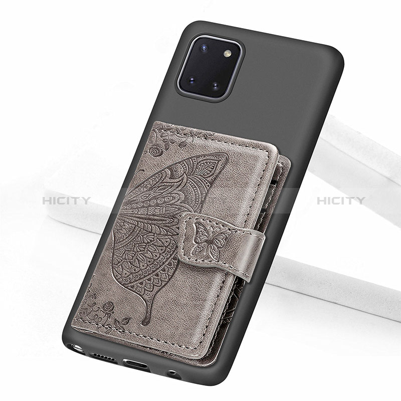 Funda Silicona Carcasa Ultrafina Goma con Magnetico S09D para Samsung Galaxy A81