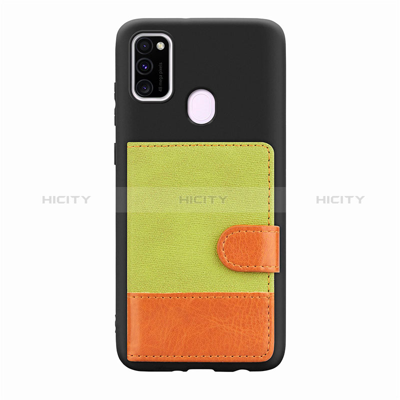 Funda Silicona Carcasa Ultrafina Goma con Magnetico S09D para Samsung Galaxy M30s Verde