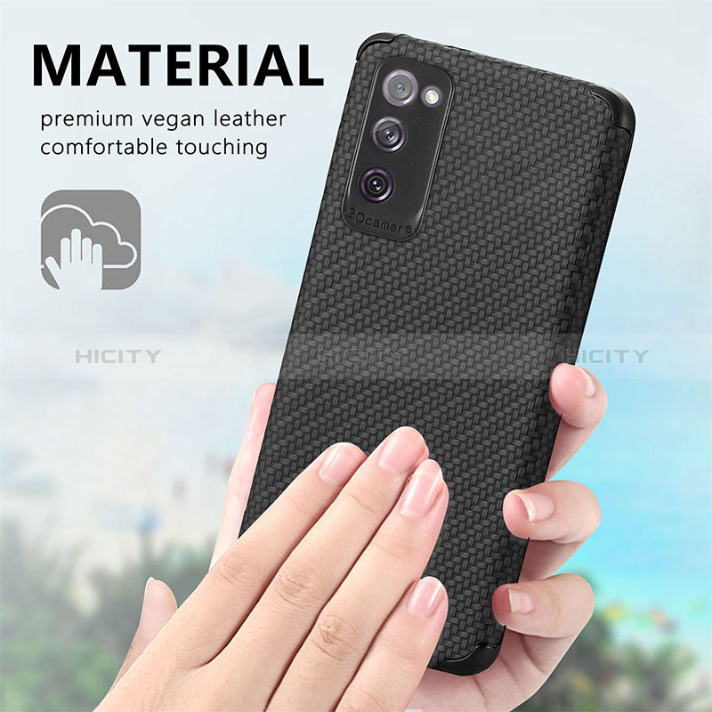 Funda Silicona Carcasa Ultrafina Goma con Magnetico S09D para Samsung Galaxy S20 FE 5G