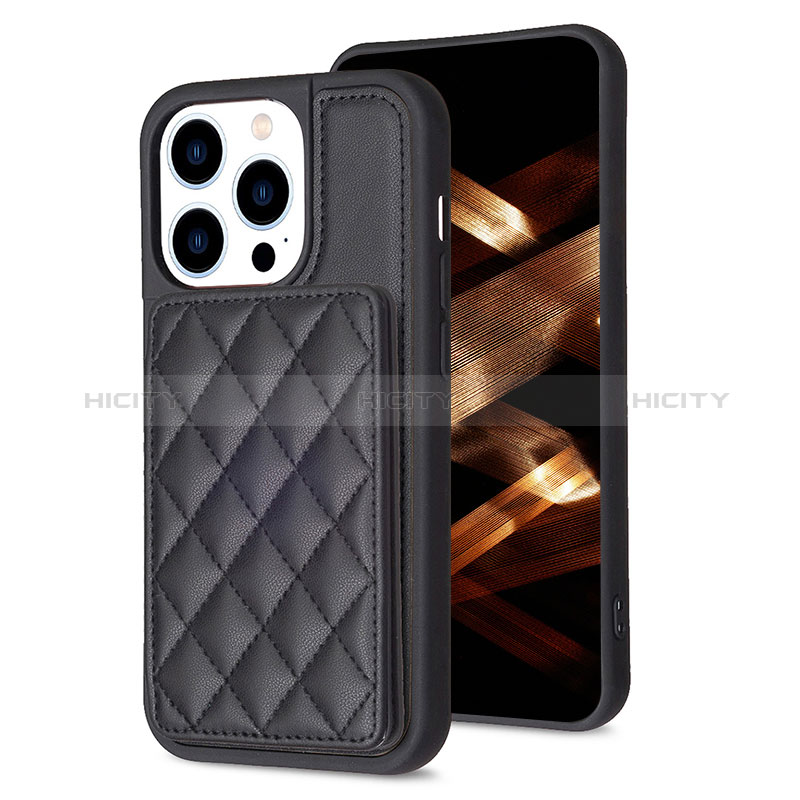 Funda Silicona Carcasa Ultrafina Goma con Magnetico S10D para Apple iPhone 13 Pro Max Negro