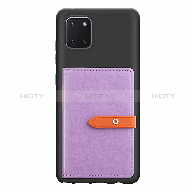 Funda Silicona Carcasa Ultrafina Goma con Magnetico S10D para Samsung Galaxy A81 Morado