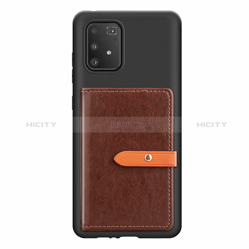 Funda Silicona Carcasa Ultrafina Goma con Magnetico S10D para Samsung Galaxy M80S Marron