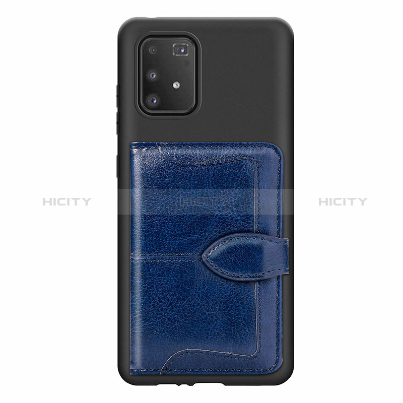 Funda Silicona Carcasa Ultrafina Goma con Magnetico S11D para Samsung Galaxy M80S Azul