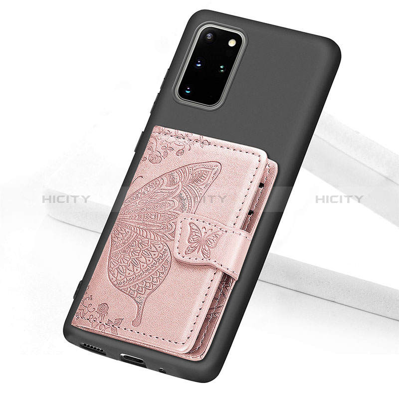 Funda Silicona Carcasa Ultrafina Goma con Magnetico S11D para Samsung Galaxy S20 Plus Rosa