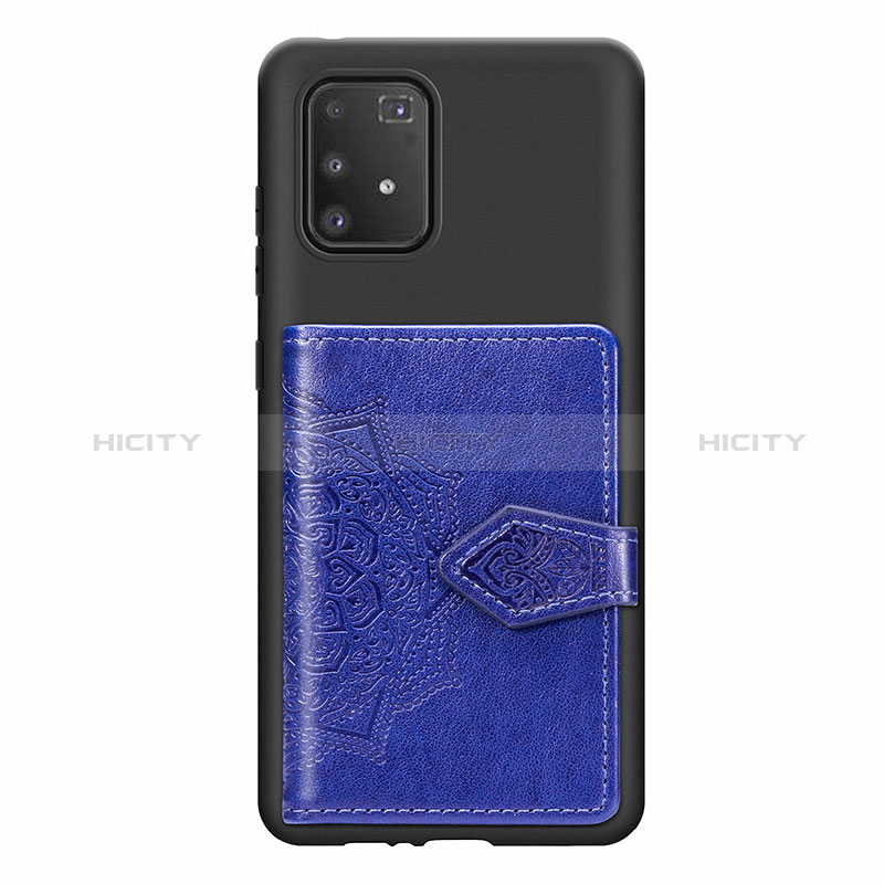 Funda Silicona Carcasa Ultrafina Goma con Magnetico S12D para Samsung Galaxy M80S Azul