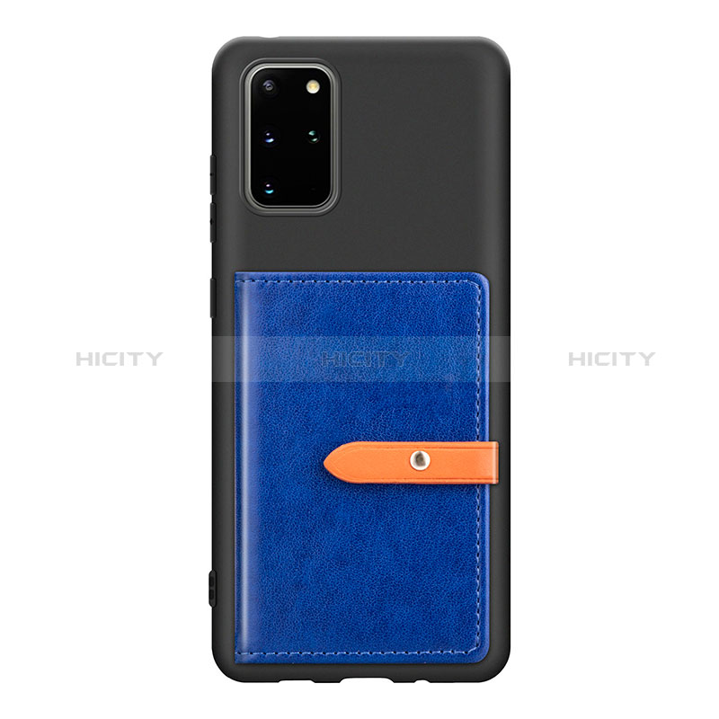 Funda Silicona Carcasa Ultrafina Goma con Magnetico S12D para Samsung Galaxy S20 Plus Azul