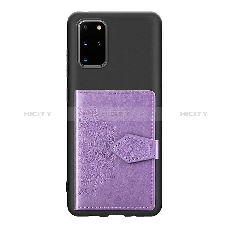 Funda Silicona Carcasa Ultrafina Goma con Magnetico S13D para Samsung Galaxy S20 Plus 5G Morado