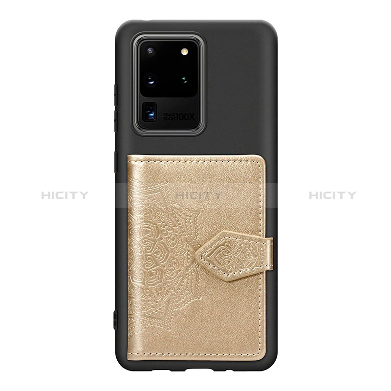 Funda Silicona Carcasa Ultrafina Goma con Magnetico S13D para Samsung Galaxy S20 Ultra 5G
