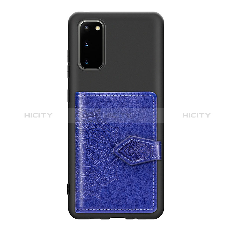 Funda Silicona Carcasa Ultrafina Goma con Magnetico S14D para Samsung Galaxy S20 Azul
