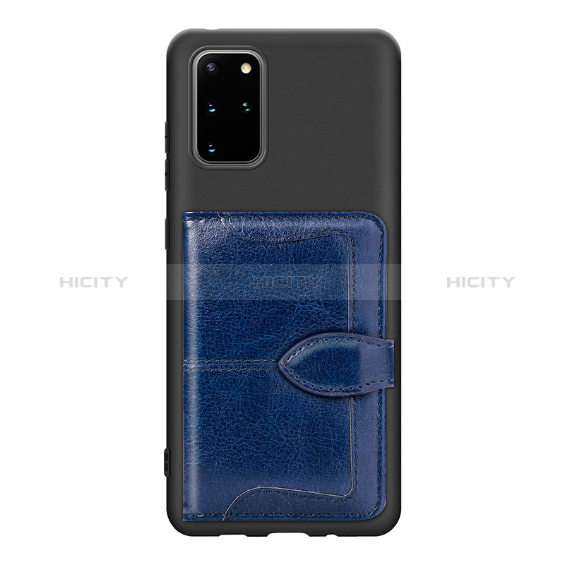 Funda Silicona Carcasa Ultrafina Goma con Magnetico S14D para Samsung Galaxy S20 Plus 5G Azul