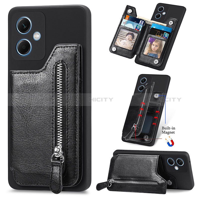 Funda Silicona Carcasa Ultrafina Goma con Magnetico SD1 para Xiaomi Redmi Note 12 5G Negro