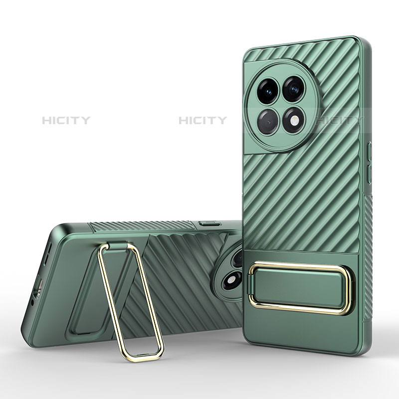 Funda Silicona Carcasa Ultrafina Goma con Soporte KC1 para OnePlus Ace 2 Pro 5G