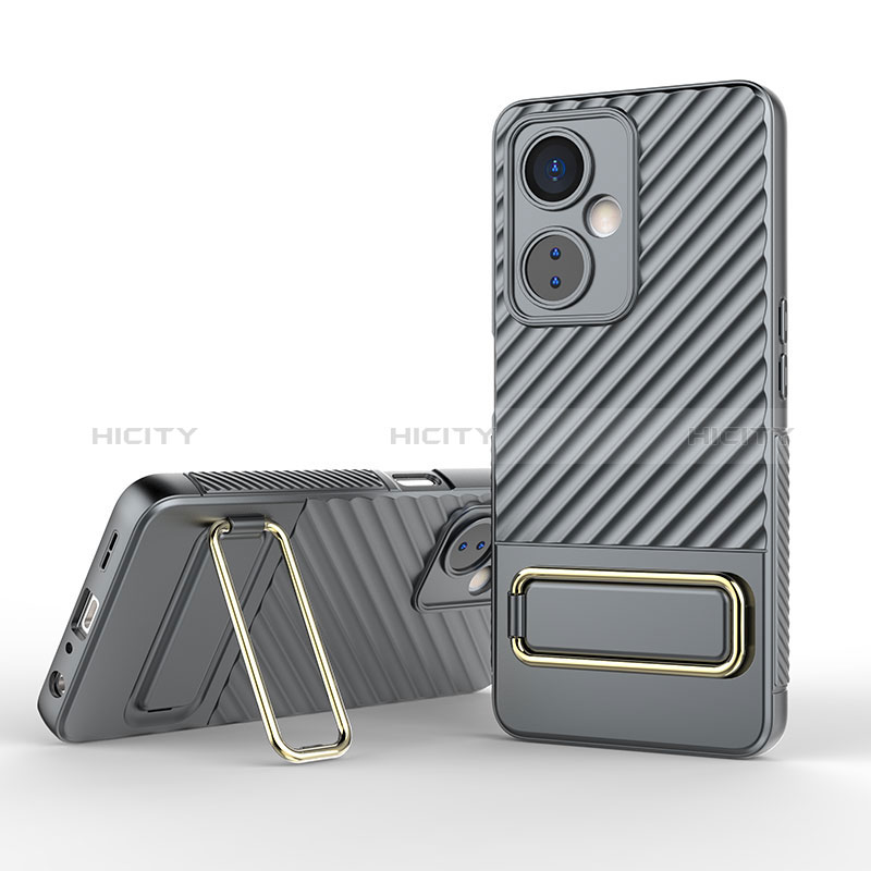 Funda Silicona Carcasa Ultrafina Goma con Soporte KC1 para OnePlus Nord CE 3 5G