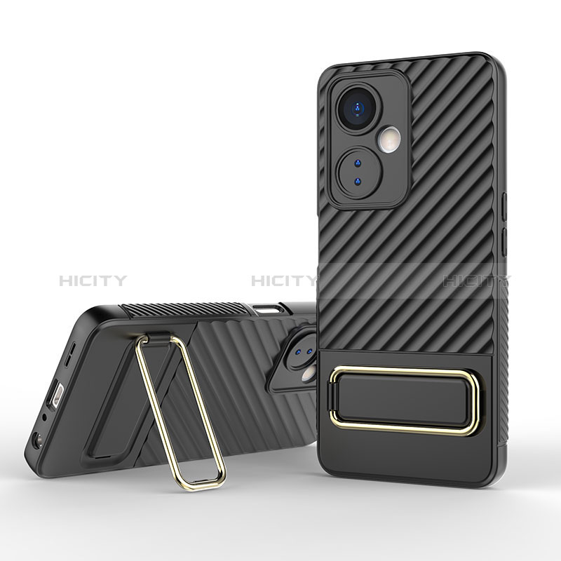 Funda Silicona Carcasa Ultrafina Goma con Soporte KC1 para OnePlus Nord N30 5G