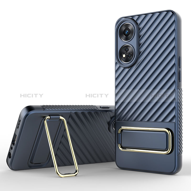 Funda Silicona Carcasa Ultrafina Goma con Soporte KC1 para Oppo Reno8 T 4G