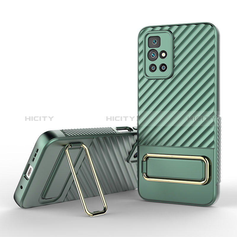 Funda Silicona Carcasa Ultrafina Goma con Soporte KC1 para Xiaomi Redmi 10 Prime