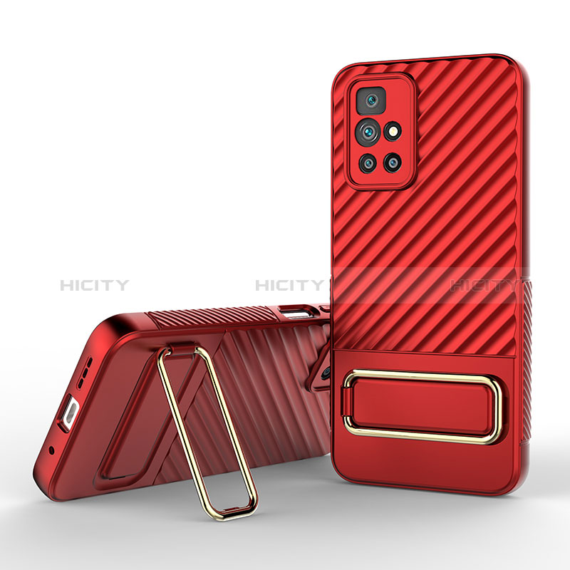 Funda Silicona Carcasa Ultrafina Goma con Soporte KC1 para Xiaomi Redmi 10 Prime