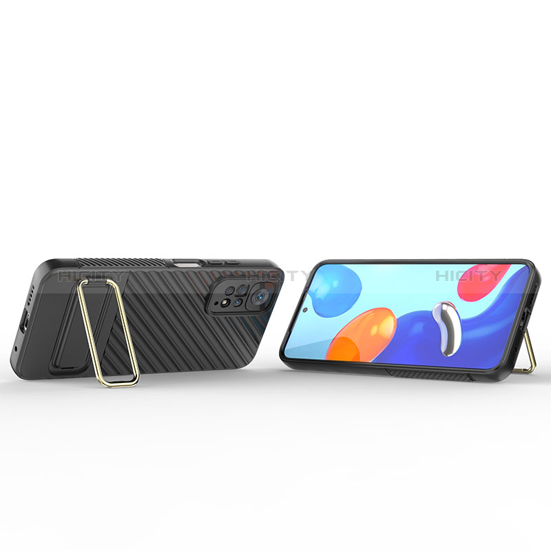 Funda Silicona Carcasa Ultrafina Goma con Soporte KC1 para Xiaomi Redmi Note 11S 4G