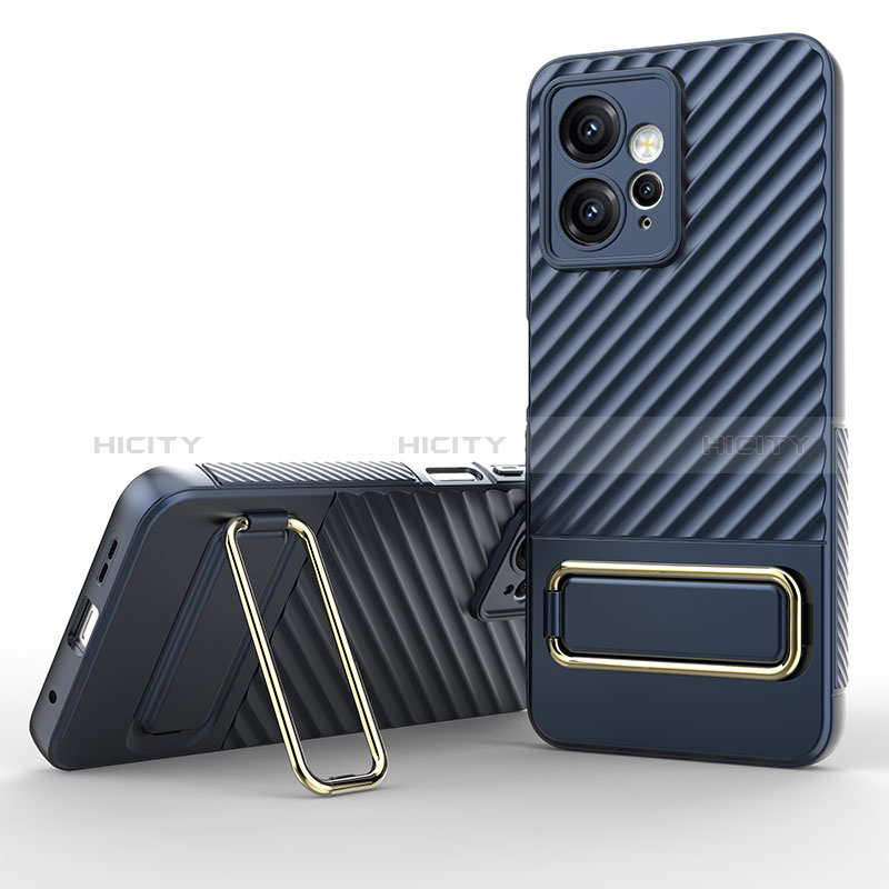 Funda Silicona Carcasa Ultrafina Goma con Soporte KC1 para Xiaomi Redmi Note 12 4G Azul