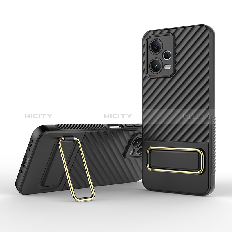 Funda Silicona Carcasa Ultrafina Goma con Soporte KC2 para Xiaomi Poco X5 5G