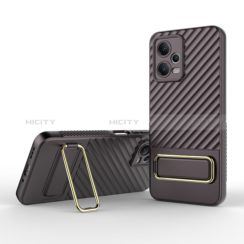 Funda Silicona Carcasa Ultrafina Goma con Soporte KC2 para Xiaomi Redmi Note 12 5G