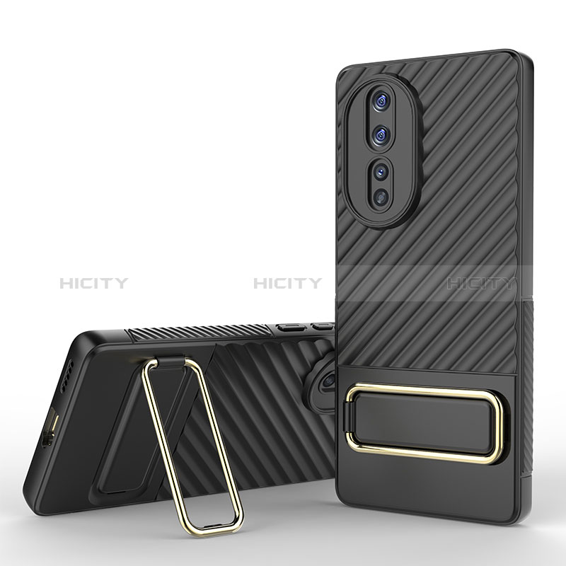 Funda Silicona Carcasa Ultrafina Goma con Soporte KC3 para Huawei Honor 80 5G