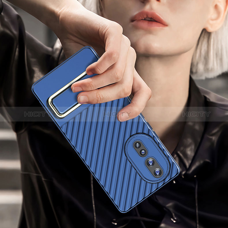 Funda Silicona Carcasa Ultrafina Goma con Soporte KC3 para Huawei Honor 80 5G