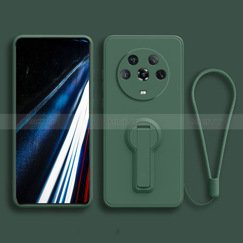 Funda Silicona Carcasa Ultrafina Goma con Soporte para Huawei Honor Magic4 5G