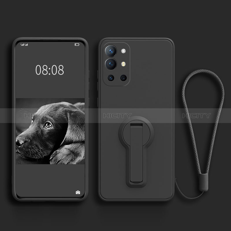 Funda Silicona Carcasa Ultrafina Goma con Soporte para OnePlus 9R 5G