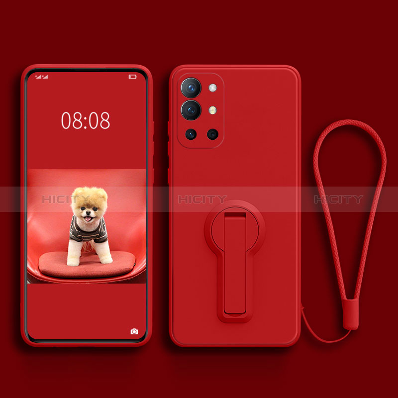 Funda Silicona Carcasa Ultrafina Goma con Soporte para OnePlus 9R 5G