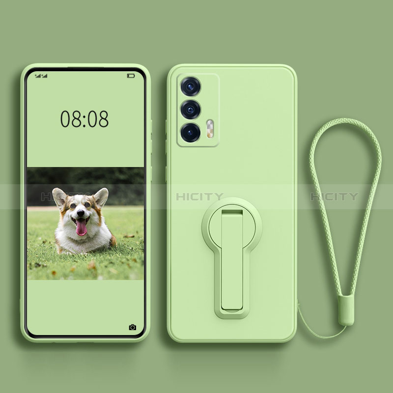 Funda Silicona Carcasa Ultrafina Goma con Soporte para Realme GT Neo 5G Verde