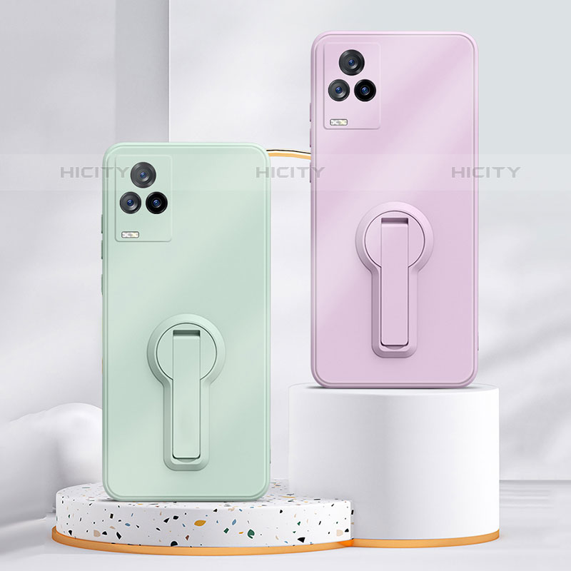 Funda Silicona Carcasa Ultrafina Goma con Soporte para Vivo V21s 5G