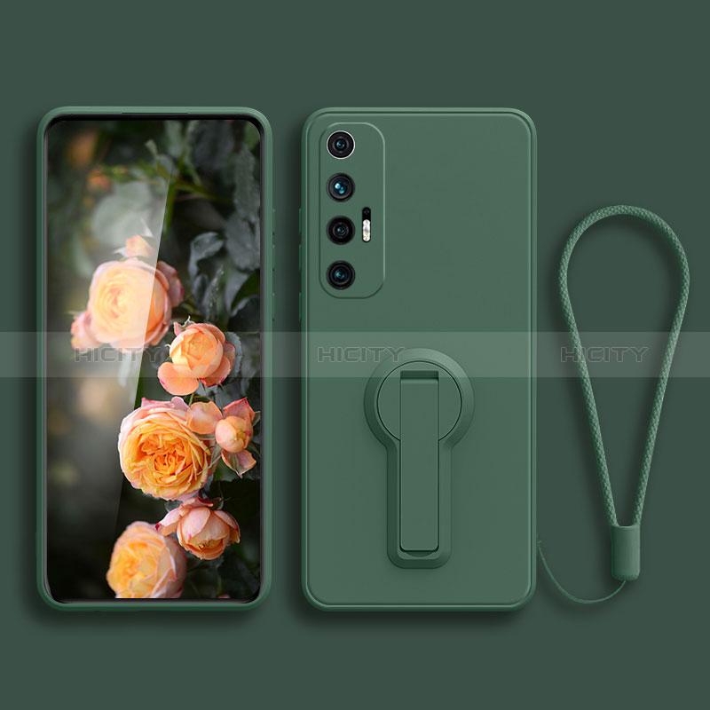 Funda Silicona Carcasa Ultrafina Goma con Soporte para Xiaomi Mi 10S 5G