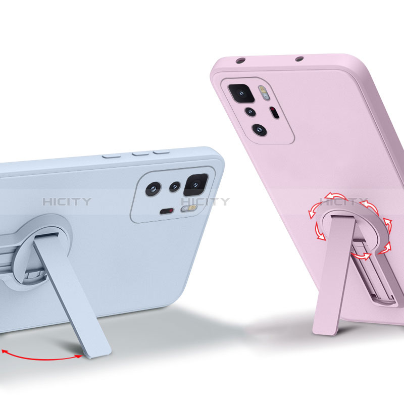 Funda Silicona Carcasa Ultrafina Goma con Soporte para Xiaomi Poco X3 GT 5G