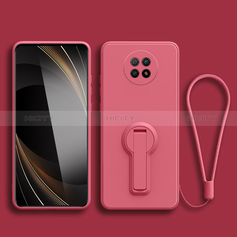 Funda Silicona Carcasa Ultrafina Goma con Soporte para Xiaomi Redmi Note 9 5G