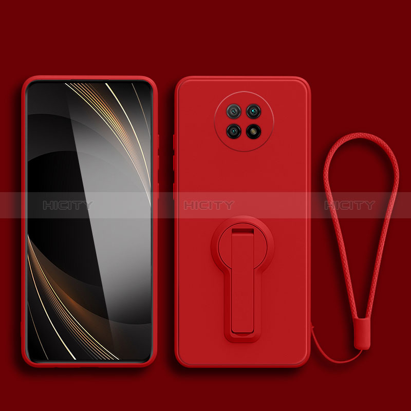 Funda Silicona Carcasa Ultrafina Goma con Soporte para Xiaomi Redmi Note 9 5G