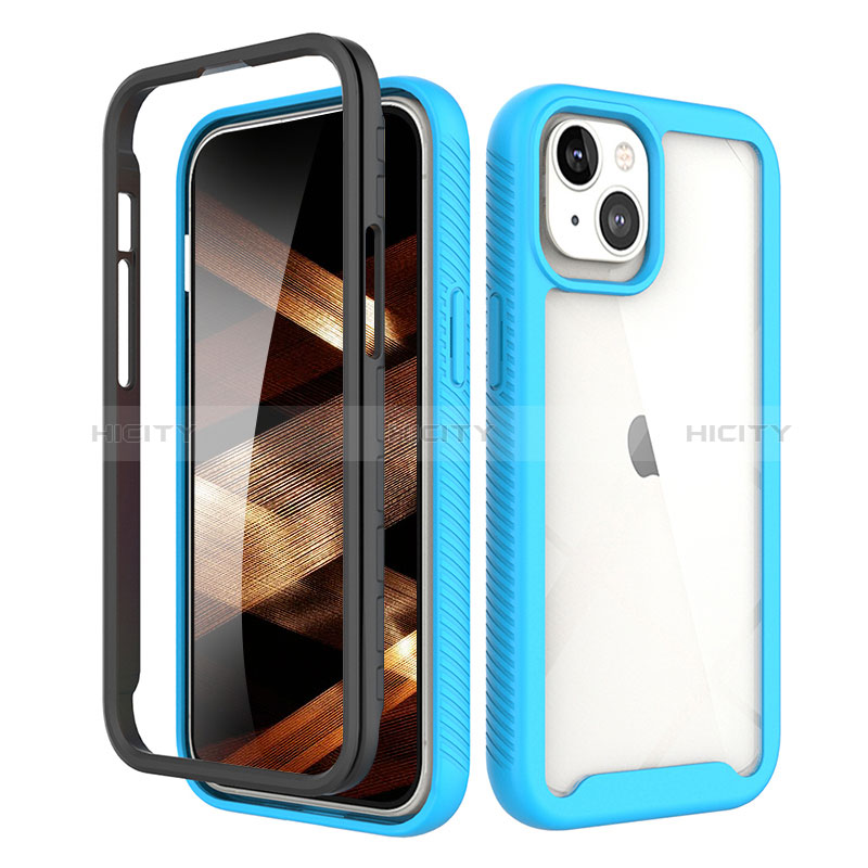 Funda Silicona Carcasa Ultrafina Goma Frontal y Trasera 360 Grados para Apple iPhone 15 Plus