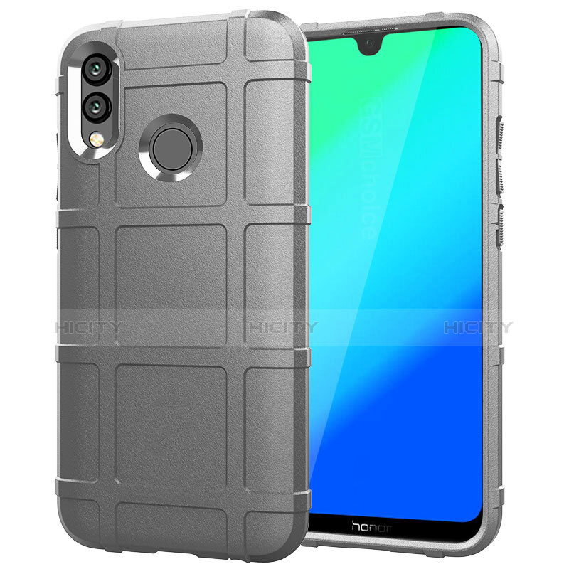 Funda Silicona Carcasa Ultrafina Goma Frontal y Trasera 360 Grados para Huawei Honor 10 Lite Plata